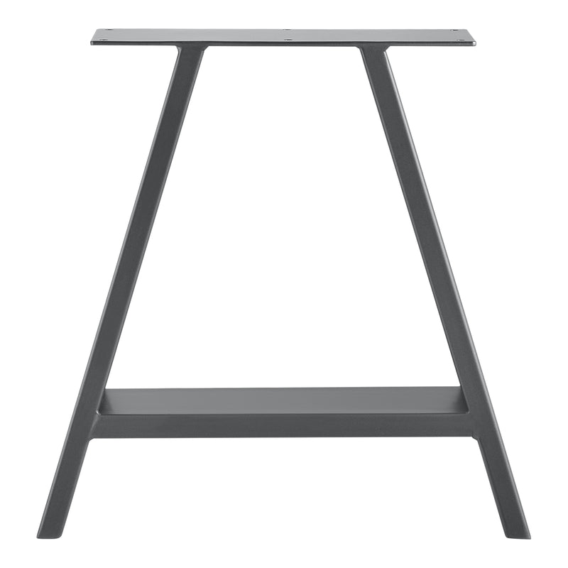 Croquis coté Set de 2 Pieds de Table Métal Noir ou Gris Acier Plusieurs Tailles [en.casa]
