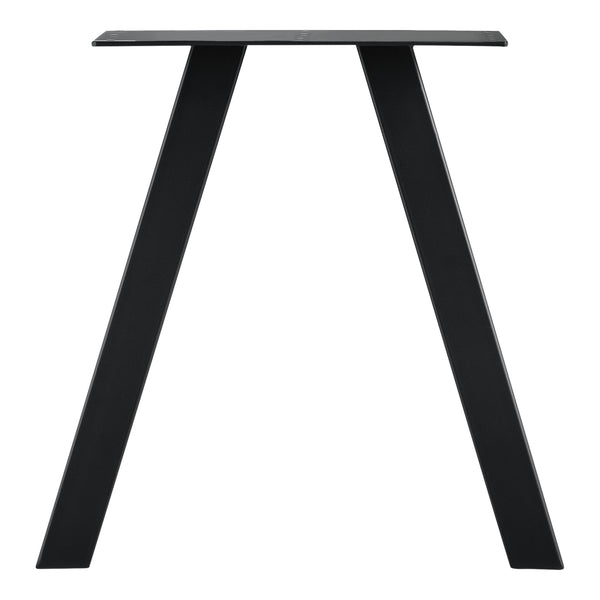 Set de 2 Pieds de Table Métal Noir ou Gris Acier Plusieurs Tailles [en.casa]