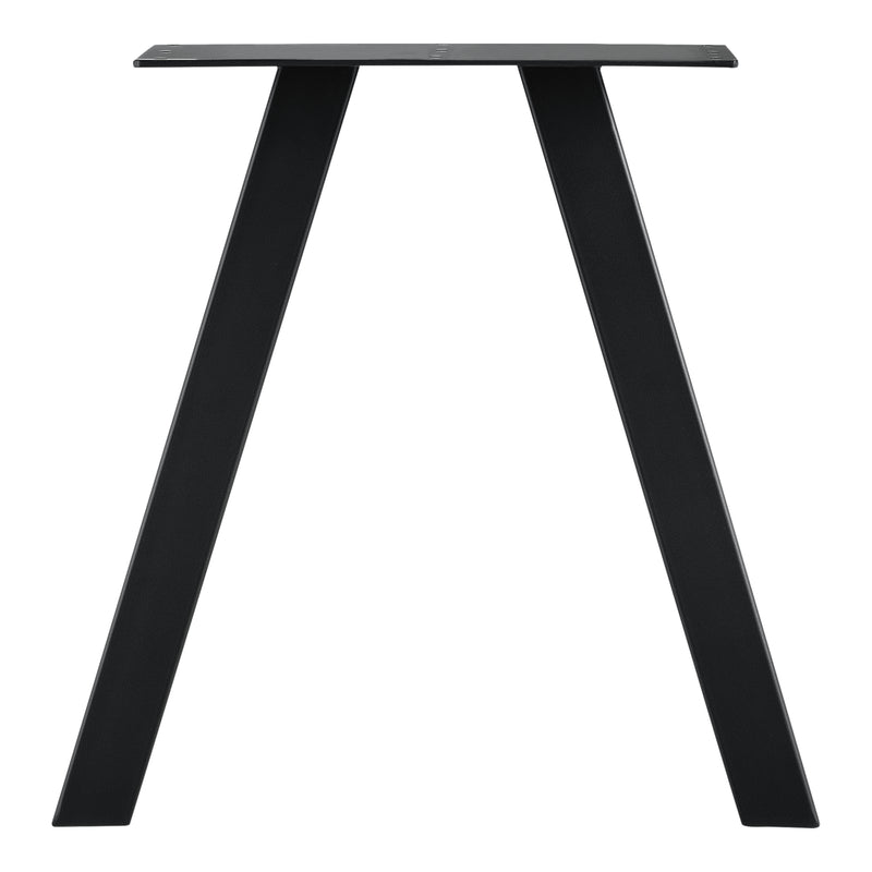 Croquis coté Set de 2 Pieds de Table Métal Noir ou Gris Acier Plusieurs Tailles [en.casa]