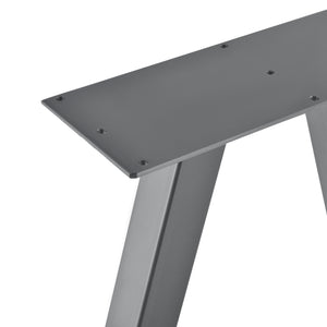 Set di 2 Gambe in Acciaio per Mobili Fai da Te - Altezza 40 cm / 72 cm - 2 Paia di Gamba di Forme Varie incl. Feltrini - Vari Colori [en.casa]