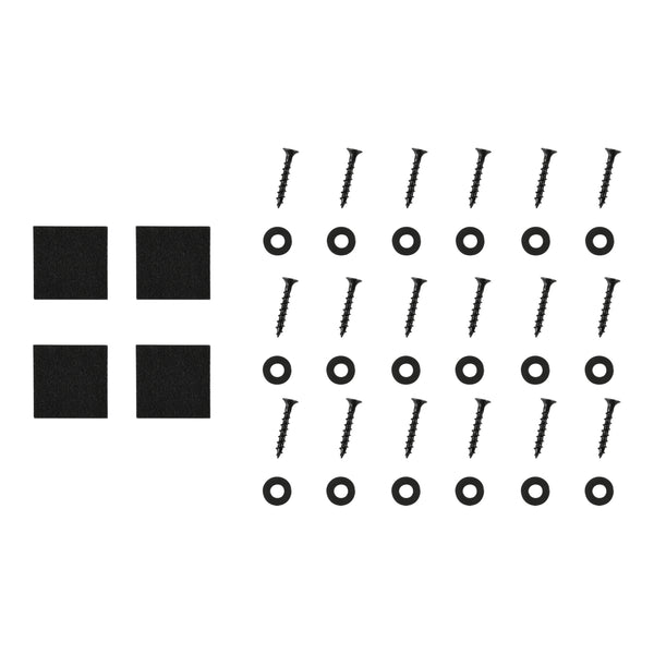 Set di 2 Gambe in Acciaio per Mobili Fai da Te - Altezza 40 cm / 72 cm - 2 Paia di Gamba di Forme Varie incl. Feltrini - Vari Colori [en.casa]