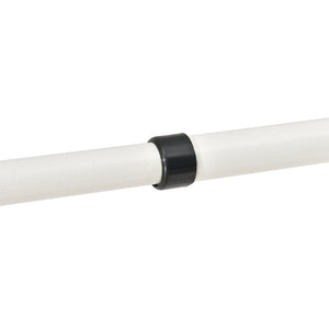 Penderie télescopique Kemi acier laqué 75 -115 cm blanc [en.casa]