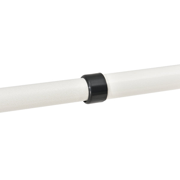 Penderie télescopique Kemi acier laqué 75 -115 cm blanc [en.casa]