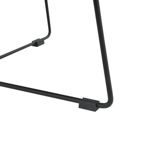Couchtisch Nelson Ø 60 cm Polster Grau/Schwarz en.casa