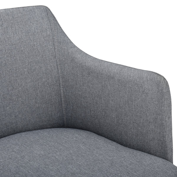 Polstersessel mit Armlene Textil Grau en.casa