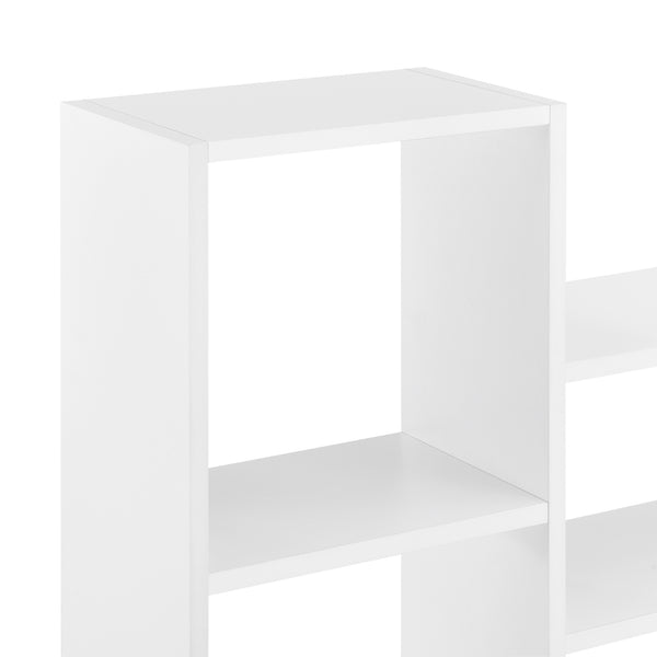 Mensola a Parete Lillesand con 5 Vani Ripiani Portaoggetti 101 x 18 x 60 cm - Bianco Opaco [en.casa]

