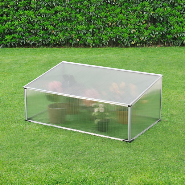 Châssis de Jardin Horta avec Toiture Polycarbonate 100 x 60 x 40 cm [en.casa]