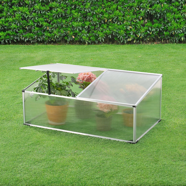 Châssis de Jardin Hoorn Divisée Polycarbonate 100 x 60 x 40 cm [en.casa]