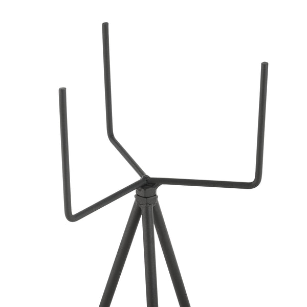 Pflanzständer Lasne 2er Set Metall Schwarz Beige en.casa