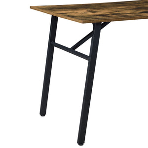 Esstisch Flatanger 110x70x75cm für 4 Personen Dunkler Holzton [en.casa]