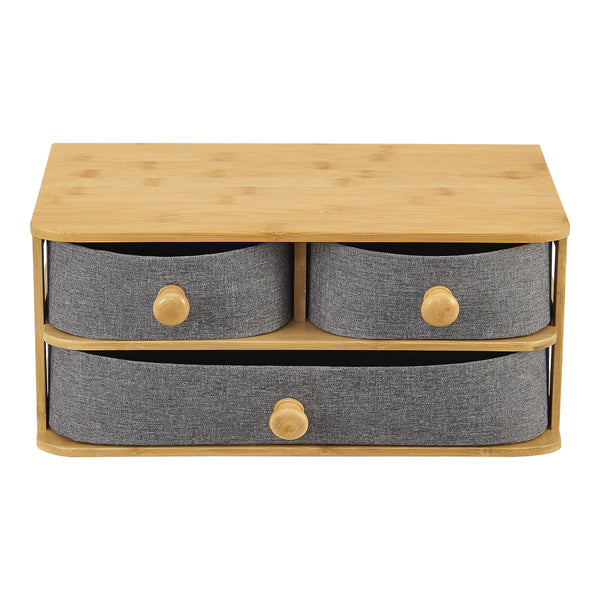 Organisateur de bureau Mäntsälä à 3 tiroirs 15 x 35 x 23 cm [en.casa]