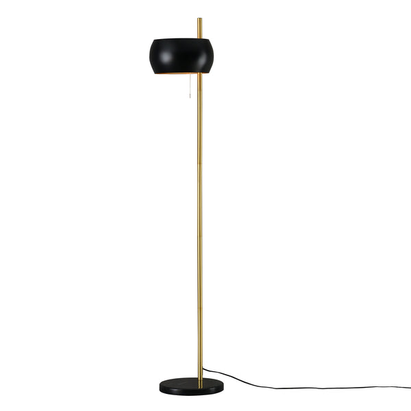 Stehlampe Luton Schwarz/Gold [lux.pro]