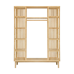 Bambus Kleiderständer Hudiksvall 185x140x45cm [en.casa]