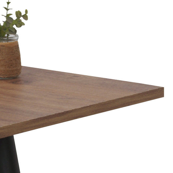 Couchtisch Ballerup  50 x 45 x 45 cm Schwarz / Walnuss-Optik [en.casa]