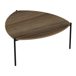 Couchtisch Gladsaxe 40x90x89 cm Walnussoptik / Schwarz [en.casa]