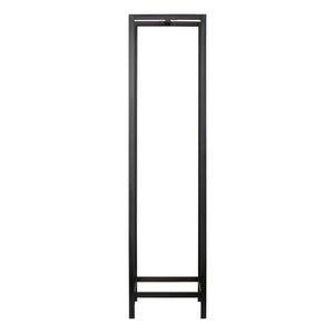 Legnaia 'Taarbæk' (AxLxP) 140 x 35 x 35 cm Deposito per Legna da Ardere - Acciaio - Nero Opaco [en.casa]