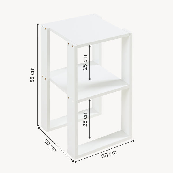 Beistelltisch Thyholm 55x30x30 cm Weiß [en.casa]