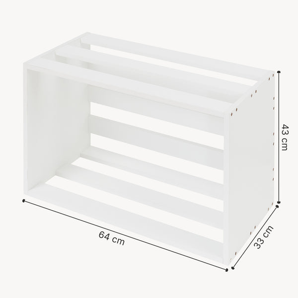 Table d'appoint rectangulaire Rønde 43 x 64 x 33 cm blanc [en.casa]