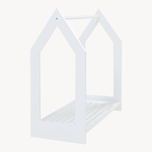 Portant à vêtements Langeskov de forme cabane pour enfant 78 x 75 x 35 cm blanc [en.casa]