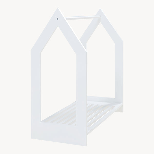Portant à vêtements Langeskov de forme cabane pour enfant 78 x 75 x 35 cm blanc [en.casa]