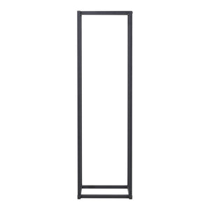 Kaminholzregal Tibro Stahl 35x35x120 cm Schwarz [en.casa]