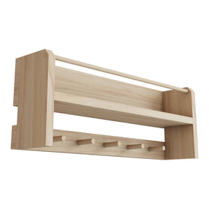 Kindergarderobe Sundeved natur aus Echtholz [en.casa]