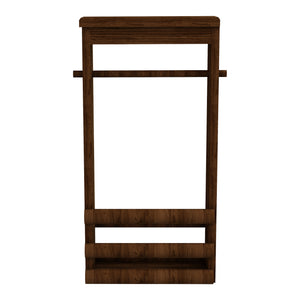 Porte-rouleaux papier WC Thyborøn sur pied barre pin 62 x 30 x 14 cm bois foncé [en.casa]
