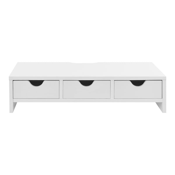 Support d'écran Ruovesi MDF 12 x 51 x 25 cm blanc [en.casa]