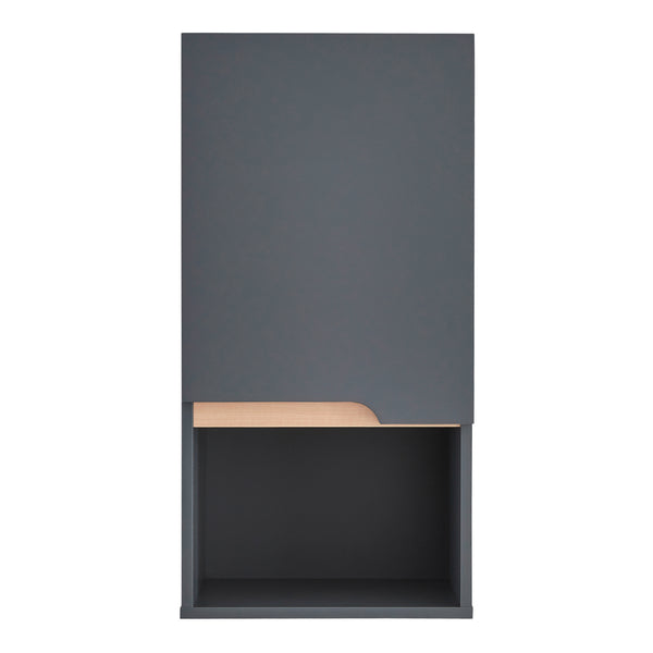 Armadietto Pensile Bergkamen 60 x 30 x 30 cm Grigio / Effetto Legno [en.casa] 