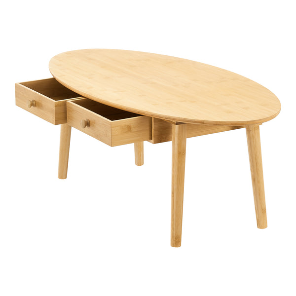 Table basse Harboøre bambou 37 x 100 x 48 cm [en.casa]
