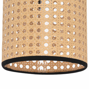Applique murale Southend effet rotin 25 x 17 x 16 cm noir beige lux.pro