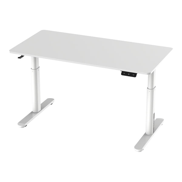 Bureau électrique à hauteur réglable pour enfants Ringe 120 x 60 cm blanc [pro.tec]