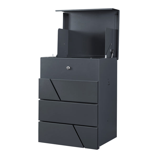 Cassetta Postale Søllerød a Muro per Pacchi 58 x 44 x 35 cm Antracite [en.casa]