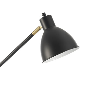 Stehleuchte Stockport 139cm Schwarz/Gold [lux.pro]