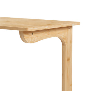 Table pour ordinateur portable Hægebostad bambou 65 x 60 x 40 cm naturel [en.casa]