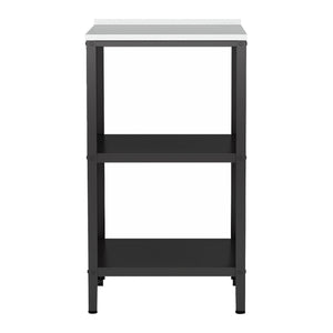 Outdoorset Bolognano Standregal und Schrank Schwarz, matt [casa.pro]