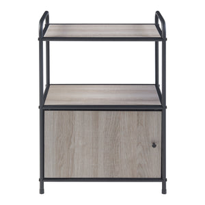 Beistelltisch Gulen Schwarz/Eiche-Optik [en.casa]