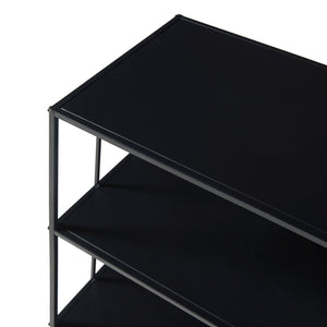 Table console Baarn métal 66 x 70 x 32 cm noir [en.casa]