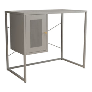 Bureau Sund acier 75 x 100 x 50 cm gris [en.casa]