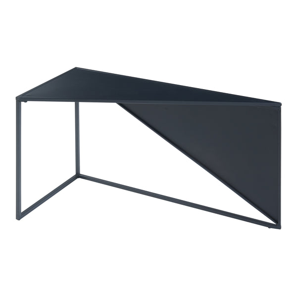 Set de 2 tables basses gigognes Kungsör de tailles différentes métal noir [en.casa]