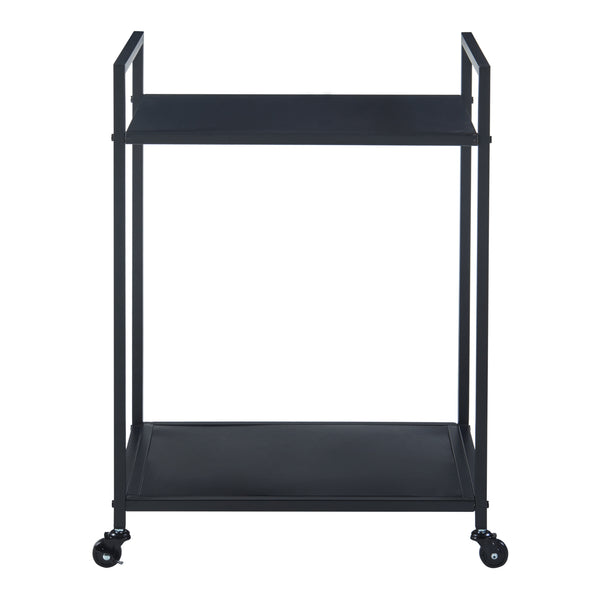 Servierwagen Lesja Metall Schwarz [en.casa]