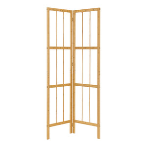 Portemanteau pliable Hyllestad bambou 166 x 92 x 8 cm naturel [en.casa]