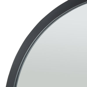 Wandspiegel Suomussalmi Ø60 cm Schwarz [en.casa]