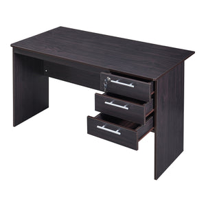 Bureau Ragunda 120 x 59 x 75 cm effet bois foncé [en.casa]