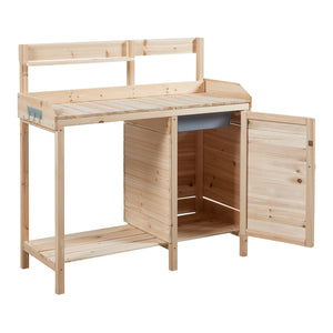 Table de rempotage Alessano 110 x 107 x 46 cm sapin casa.pro