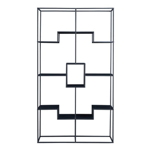 Étagère autoportante Råde 180 x 100 x 35 cm noir [en.casa]