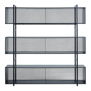 Étagère autoportante Randaberg 180 x 180 x 33 cm noir [en.casa]
