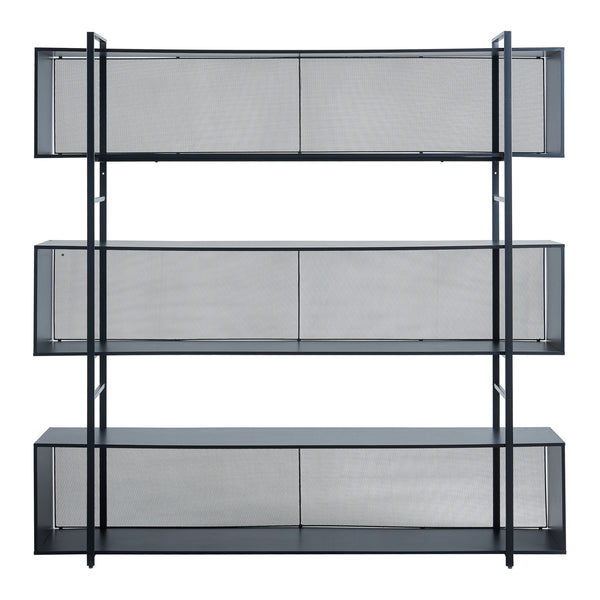 Étagère autoportante Randaberg 180 x 180 x 33 cm noir [en.casa]