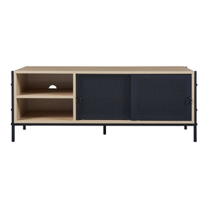 Meuble TV Tysnes 120 x 40 x 45 cm effet chêne noir [en.casa]