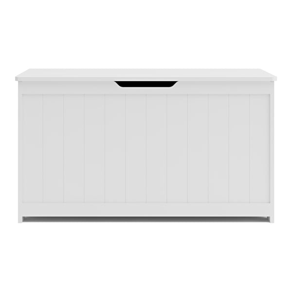 Coffre à jouets Podek 80 x 40 x 45 cm blanc [en.casa]